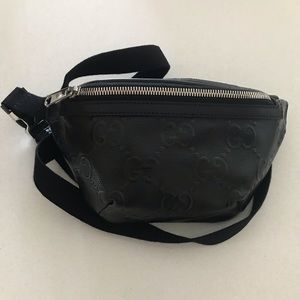 Black Gucci Marmont Fanny Pack